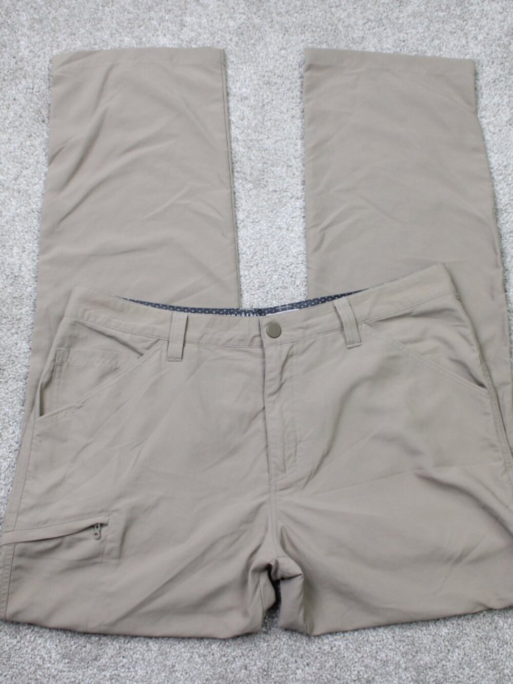 Mountain Hardwear Pants Mens 33x32 Beige Mesa Convertible II Cargo Nylon Stretch
